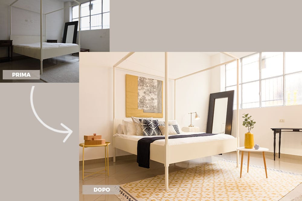 home staging prima e dopo